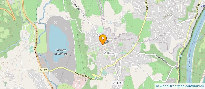 localisation de l'entreprise ORGANISME DE GESTION DE L'ENSEIGNEMENT CATHOLIQUE ECOLE SAINT VINCENT LA TOURTIERE à MILLERY