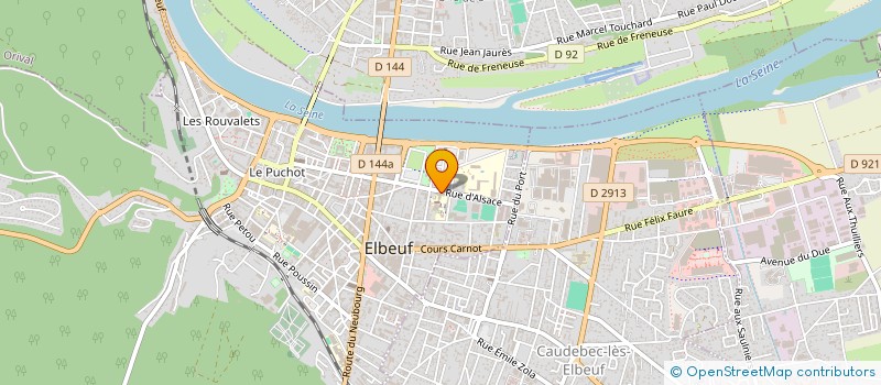 localisation de l'entreprise ORGANISME DE GESTION DE L ENSEIGNEMENT CATHOLIQUE - ETABLISSEMENT CATHOLIQUE D ELBEUF  ELBEUF