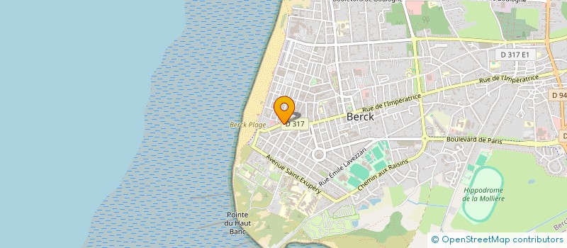 localisation de l'entreprise ORGANISME DE GESTION DE L'ENSEIGNEMENT CATHOLIQUE NOTRE DAME SAINT JOSEPH DE BERCK  BERCK