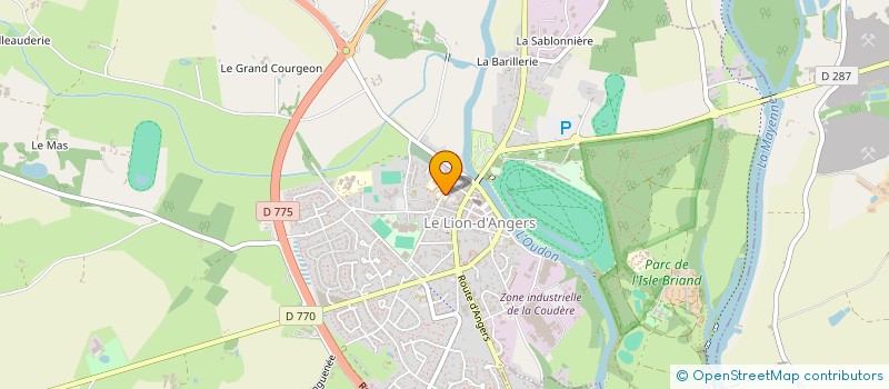 localisation de l'entreprise ORGANISME DE GESTION DE L ENSEMBLE SAINTE EMERANCE à LE LION D'ANGERS
