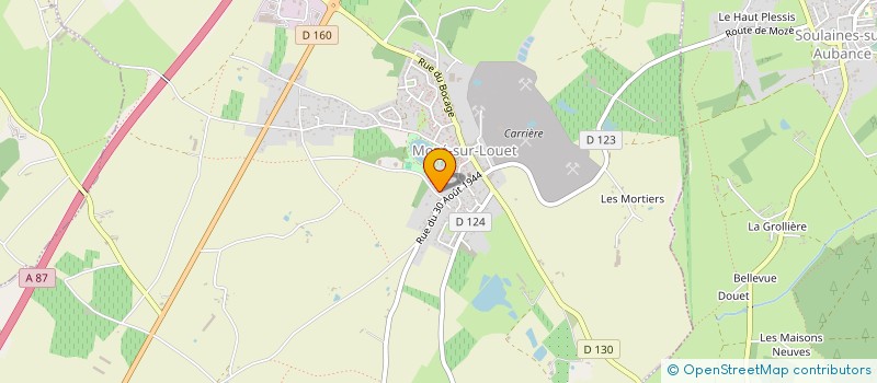 localisation de l'entreprise ORGANISME DE GESTION DES ECOLES CATHOLIQUES ECOLE LE PRIEURE MOZE SUR LOUET  MOZE-SUR-LOUET