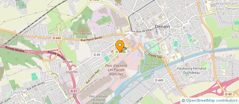 localisation de l'entreprise ORGANISME DE GESTION DES ECOLES FORGES à DENAIN