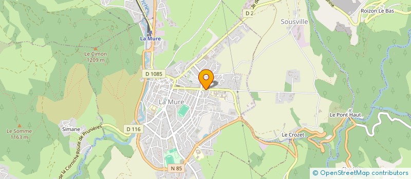 localisation de l'entreprise ORGANISME DE GESTION DES ETABLISSEMENTS CATHOLIQUES DE LA MURE  LA MURE