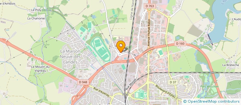 localisation de l'entreprise ORGANISME DE GESTION DU CFP L AUBEPINE à LA ROCHE-SUR-YON