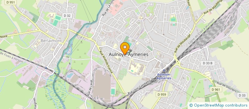 localisation de l'entreprise ORGANISME DE GESTION DU SACRE COEUR  AULNOYE-AYMERIES