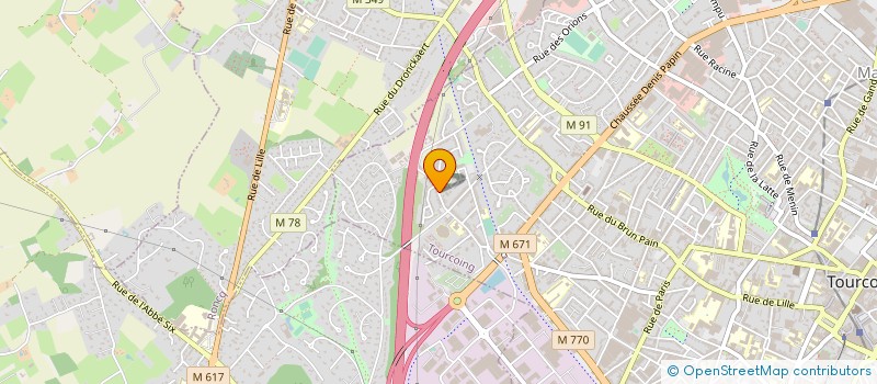 localisation de l'entreprise ORGANISME DE GESTION ST BLAISE  TOURCOING