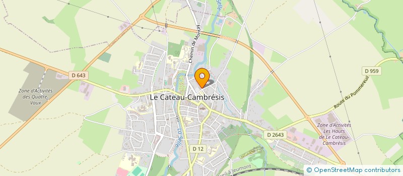 localisation de l'entreprise ORGANISME DE GESTION ST JOSEPH  LE CATEAU-CAMBRESIS