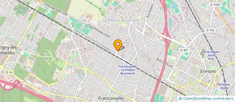 localisation de l'entreprise ORGANISME FORMATION METIERS DE L EAU à FRANCONVILLE