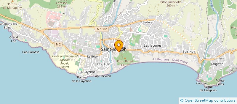 localisation de l'entreprise ORGANISME GESTION ECOLE CATHO STE ANNE à SAINT-JOSEPH
