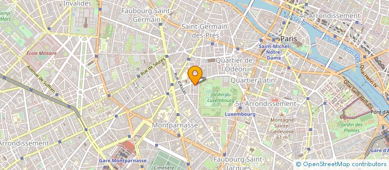 localisation de l'entreprise ORGANISME GESTION ECOLE CATHOLIQ BOSSUET à PARIS