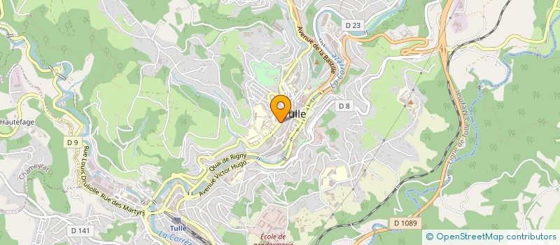 localisation de l'entreprise ORGANISME GESTION ECOLE CATHOLIQUE TULLE  TULLE