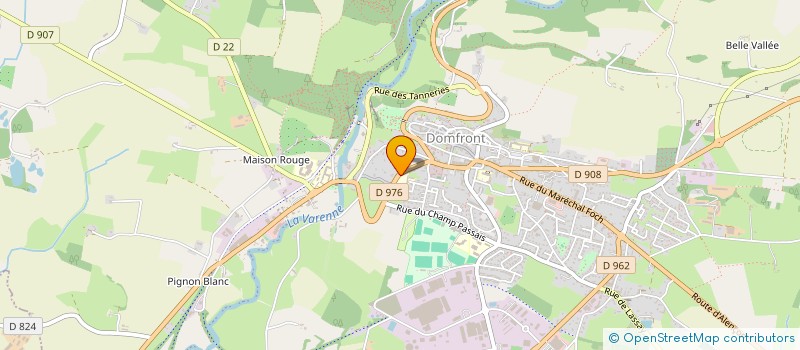 localisation de l'entreprise ORGANISME GESTION ECOLES CATHOLIQUES à DOMFRONT-EN-POIRAIE