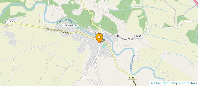 localisation de l'entreprise ORGANISME GESTION ETS CATHOLIQUE ENSEIGN à CALMONT