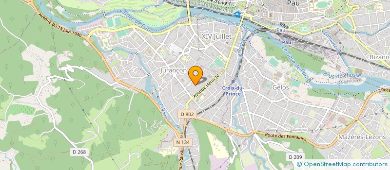 localisation de l'entreprise ORGANISME GESTION FOYERS AMITIE à JURANCON