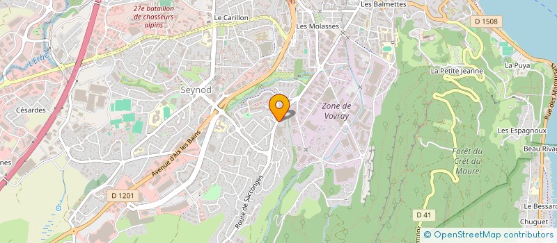 localisation de l'entreprise ORGANISME GESTIONNAIRE DU CENTRE DEPARTEMENTAL DE FORMATION D APPRENTIS DE LA CARROSSERIE AUTOMOBILE à ANNECY