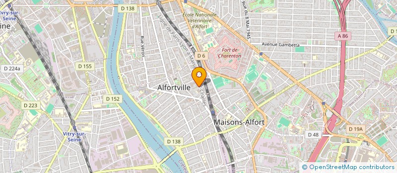 localisation de l'entreprise ORGANISME MEDICO EDUCATIF POUR GARDER L'AUTONOMIE à ALFORTVILLE