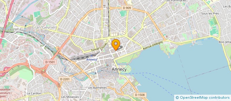 localisation de l'entreprise ORGANISME MIXTE DE GESTION AGREE DE HAUTE-SAVOIE OMGA 74 à ANNECY