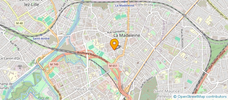 localisation de l'entreprise ORGANISME ONIRIQUE (O.O) à LA MADELEINE