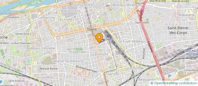localisation de l'entreprise ORGANISME RECHERCHE FORMATION DE BASE à TOURS