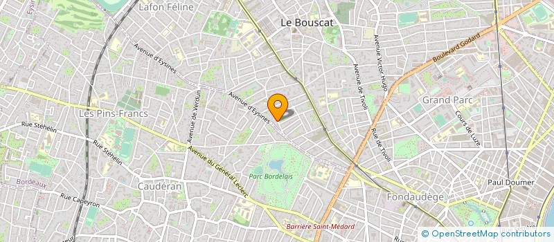 localisation de l'entreprise ORGANISME REINSERTION PROF SOC AQUITAINE à LE BOUSCAT