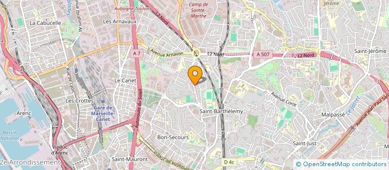localisation de l'entreprise ORGANISME RETOUR EMPLOI INSERTION QUALIF à MARSEILLE