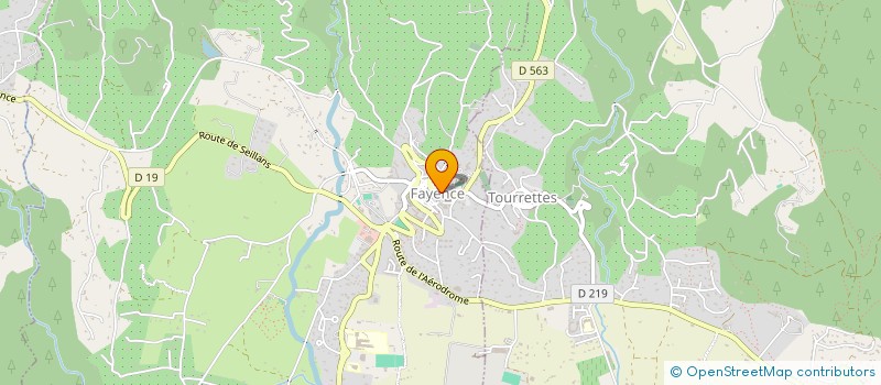 localisation de l'entreprise ORGANIWINE à FAYENCE