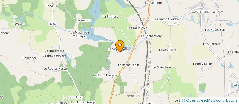 localisation de l'entreprise ORGANIZ'ON  LOURMAIS