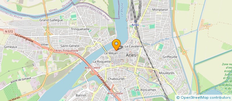 localisation de l'entreprise ORGANIZATION FOR NATURE AND ECOSYTEMS  ARLES