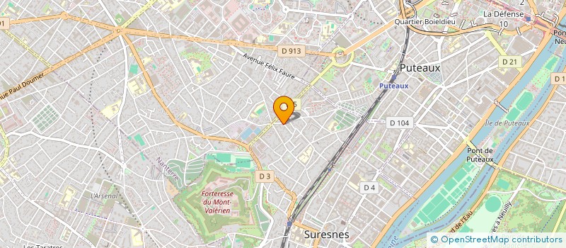 localisation de l'entreprise ORGANIZER à SURESNES