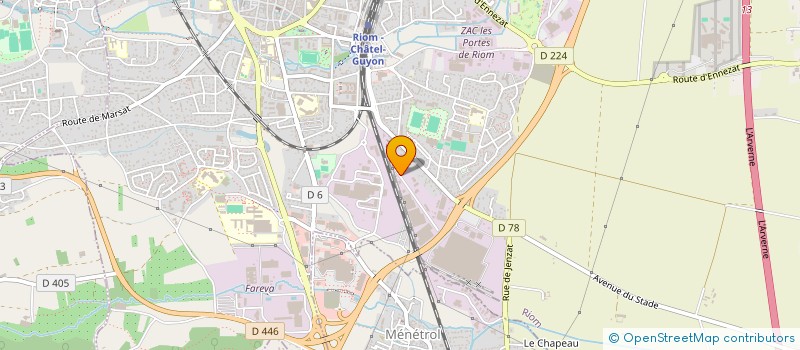 localisation de l'entreprise ORGANON FRANCE HOLDING SA  RIOM