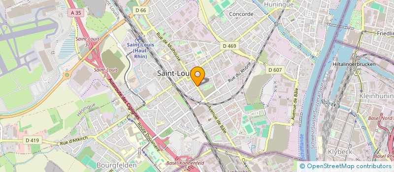 localisation de l'entreprise ORGANOVA  SAINT-LOUIS