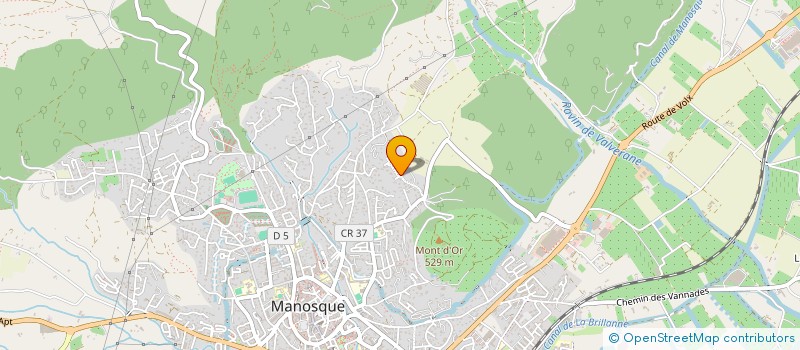 localisation de l'entreprise ORGANOVA ET PARTENAIRES à MANOSQUE