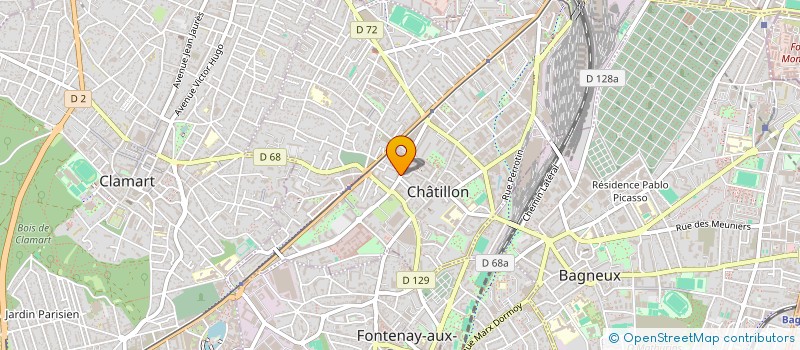 localisation de l'entreprise ORGANZA à CHATILLON
