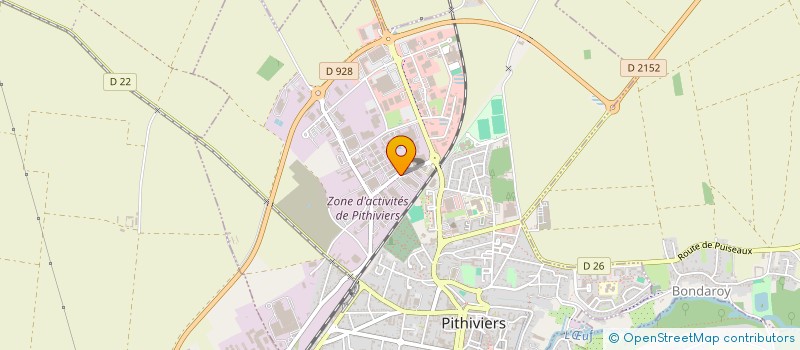 localisation de l'entreprise ORGAPHARM à PITHIVIERS