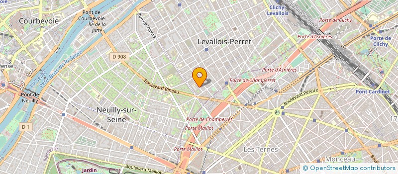 localisation de l'entreprise ORGAPRINT à LEVALLOIS-PERRET