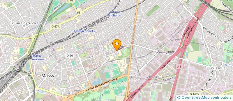 localisation de l'entreprise ORGATER  MASSY