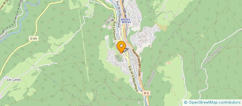 localisation de l'entreprise ORGATIS à HAUTS DE BIENNE