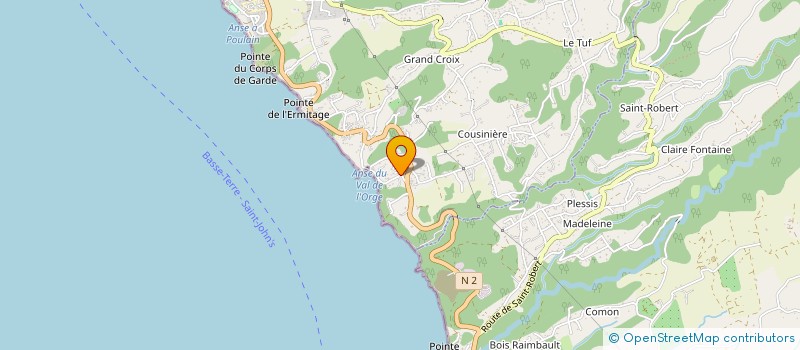 localisation de l'entreprise ORGE GOURMETS  VIEUX-HABITANTS