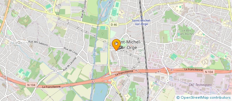 localisation de l'entreprise ORGE TRANSPORTS à SAINT-MICHEL-SUR-ORGE