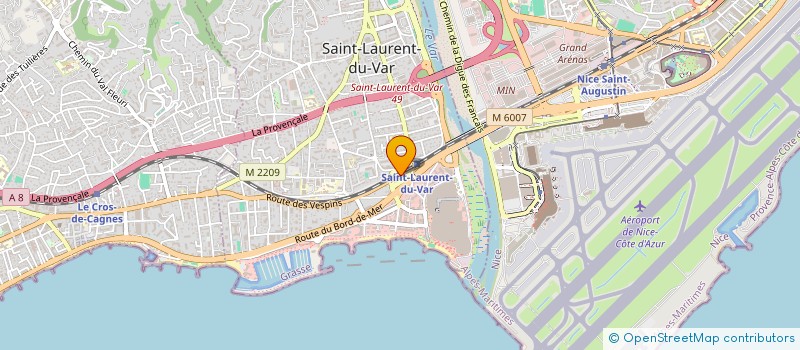 localisation de l'entreprise ORGEC à SAINT LAURENT DU VAR