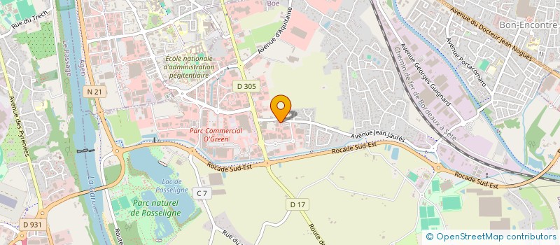 localisation de l'entreprise ORGECAL à BOE