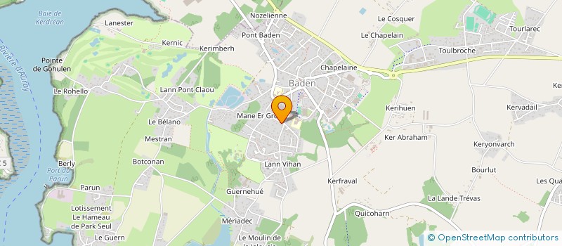 localisation de l'entreprise ORGEN  BADEN