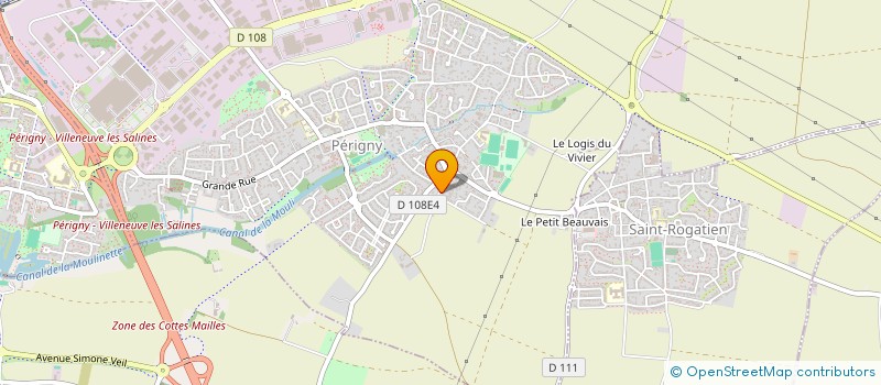 localisation de l'entreprise ORGERON à PERIGNY