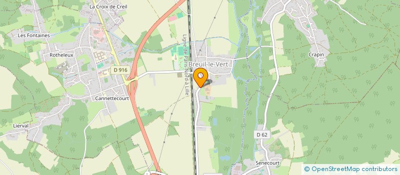 localisation de l'entreprise ORGET  BREUIL-LE-VERT