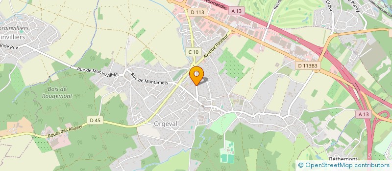 localisation de l'entreprise ORGEVAL CONDUITE à ORGEVAL