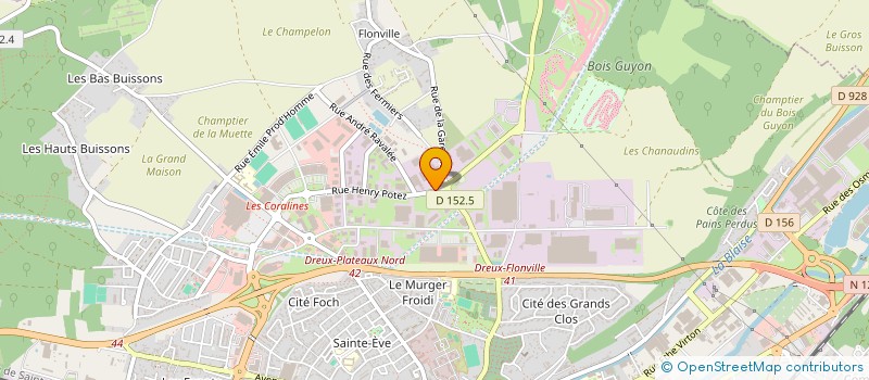 localisation de l'entreprise ORGEVAL NATTOYAGE à DREUX