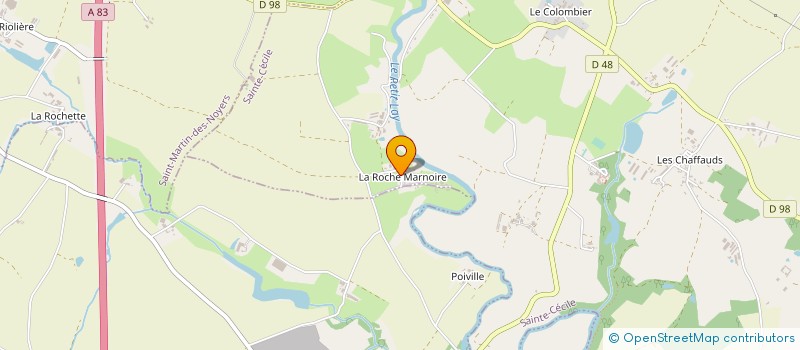 localisation de l'entreprise ORGHANDI à SAINT-GERMAIN-DE-PRINCAY