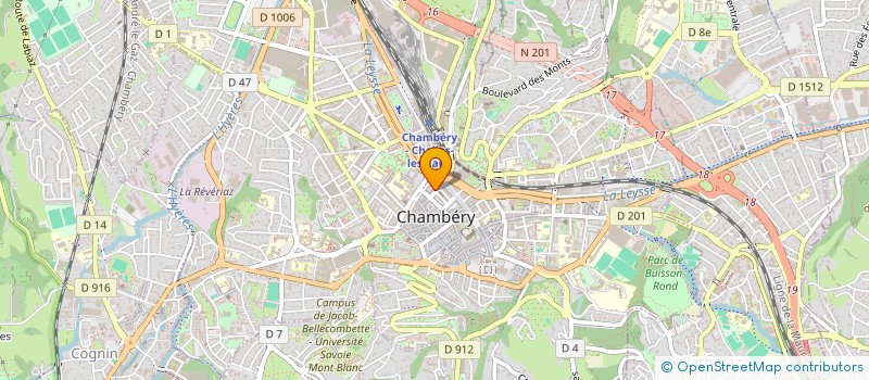 localisation de l'entreprise ORGIVA à CHAMBERY