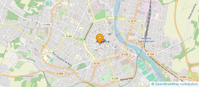 localisation de l'entreprise ORGO à AUXERRE