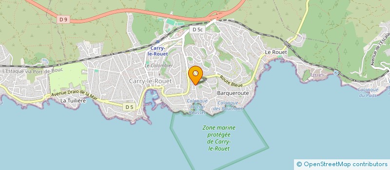 localisation de l'entreprise ORGON G  CARRY-LE-ROUET